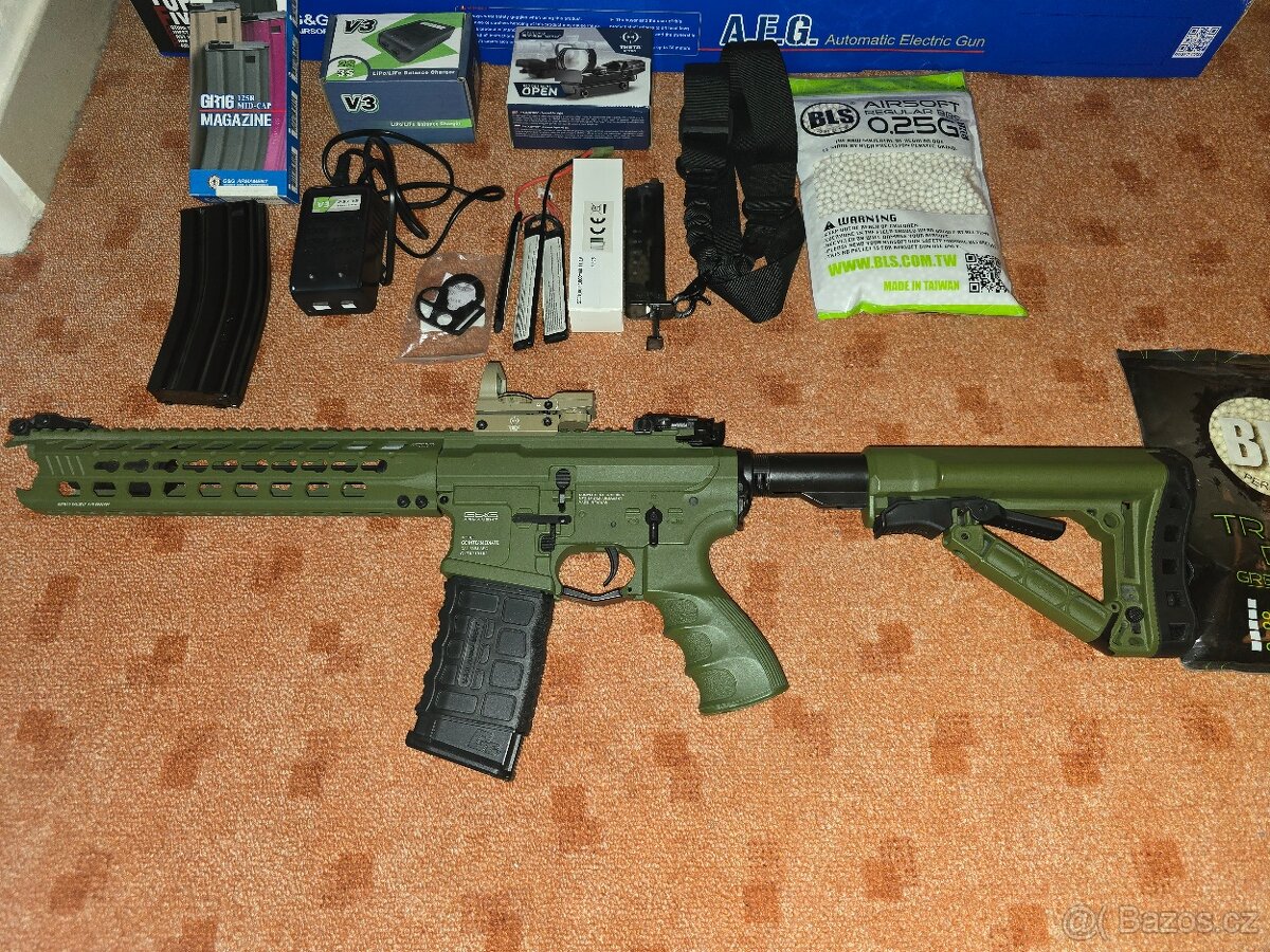 Airsoftová zbraň GC16 Predator, celokov,G&G