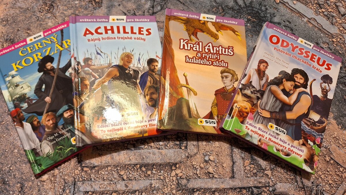 Sun světová četba pro školáky- Odysseus, Achilles, ...