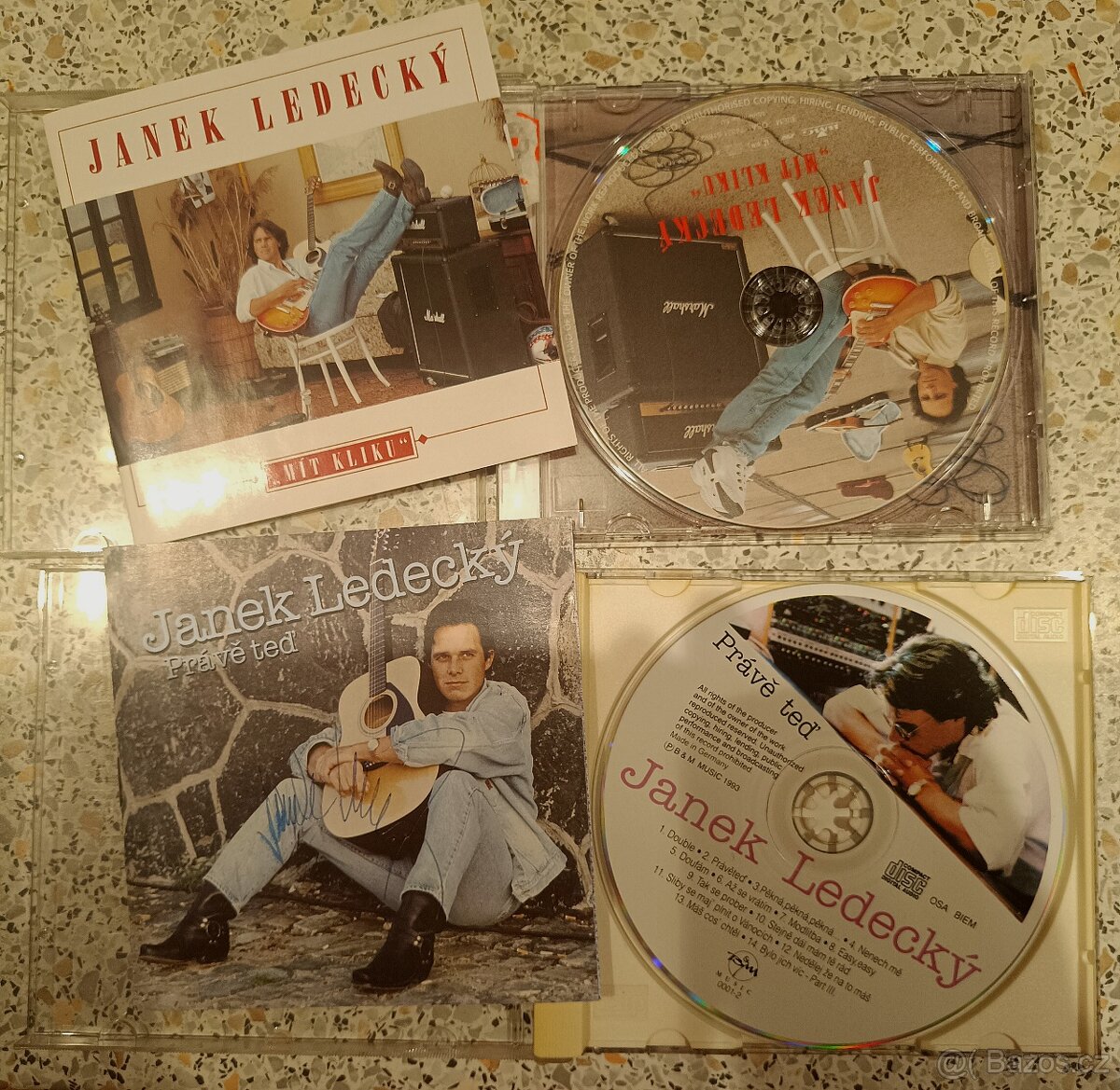 Prodám 2x CD JANEK LEDECKÝ - PRÁVĚ TEĎ; MÍT KLIKU