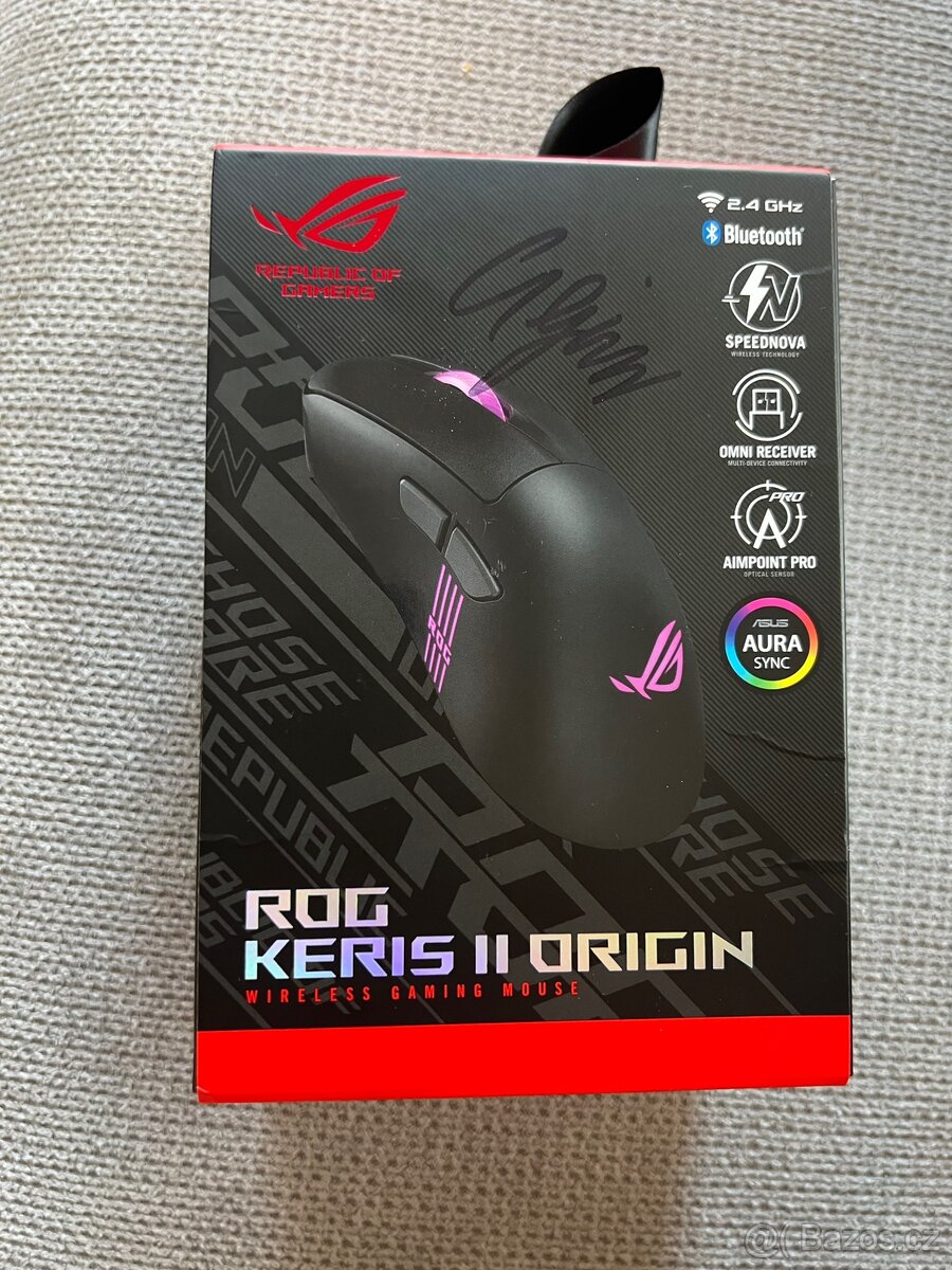 🖱️ ROG Keris II Origin–podepsaná GEJMREM 🔥 (nerozbalená)