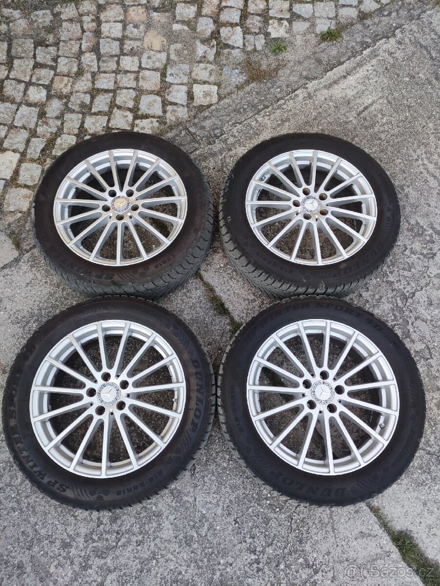 Alu kola 18” Mercedes 5x112 – krásná sada, možno i VW/Audi