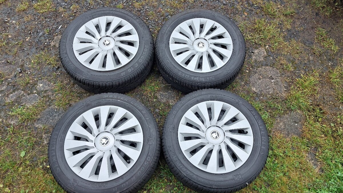 Kola zimní 16", ŠKODA, rozteč 5x112mm, pneu 205/60/16