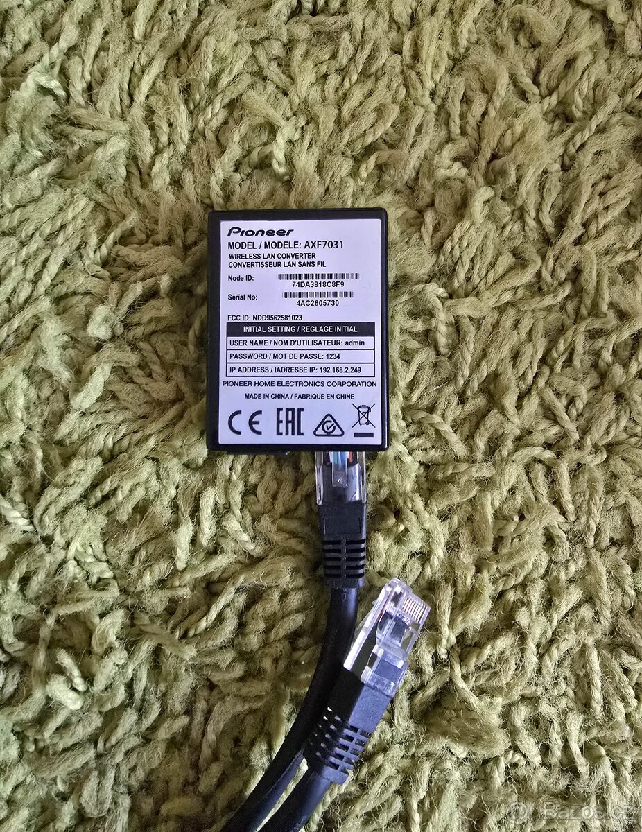 Pioneer AXF7031 Wi-Fi adapter