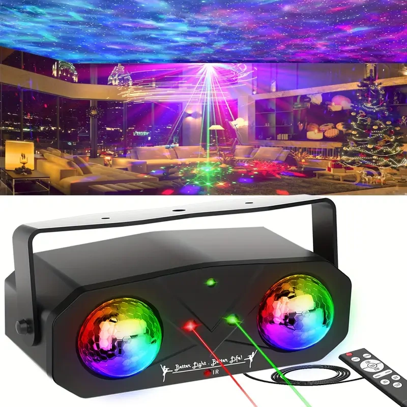 Prodám nové párty světlo -laser +ball Pouze rozbaleno