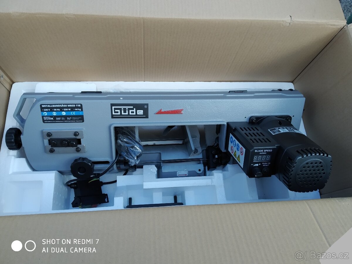 PRODÁM Pásovou pilu na kov GÜDE MBSD 116 DIGITALNÍ