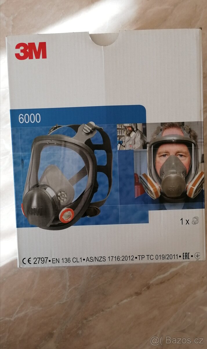 Celoobličejove ochranní 3M masky