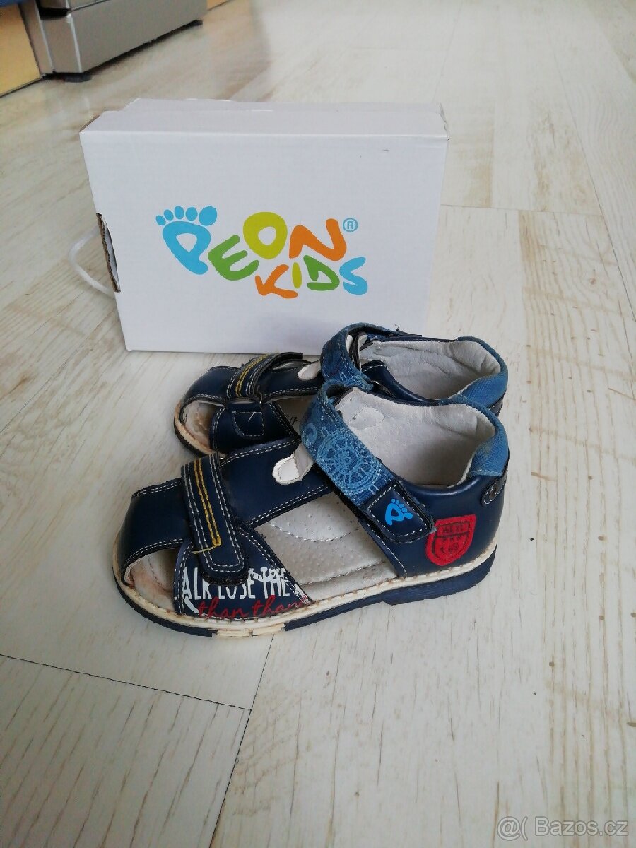 Kožené sandálky Peon Kids vel 24