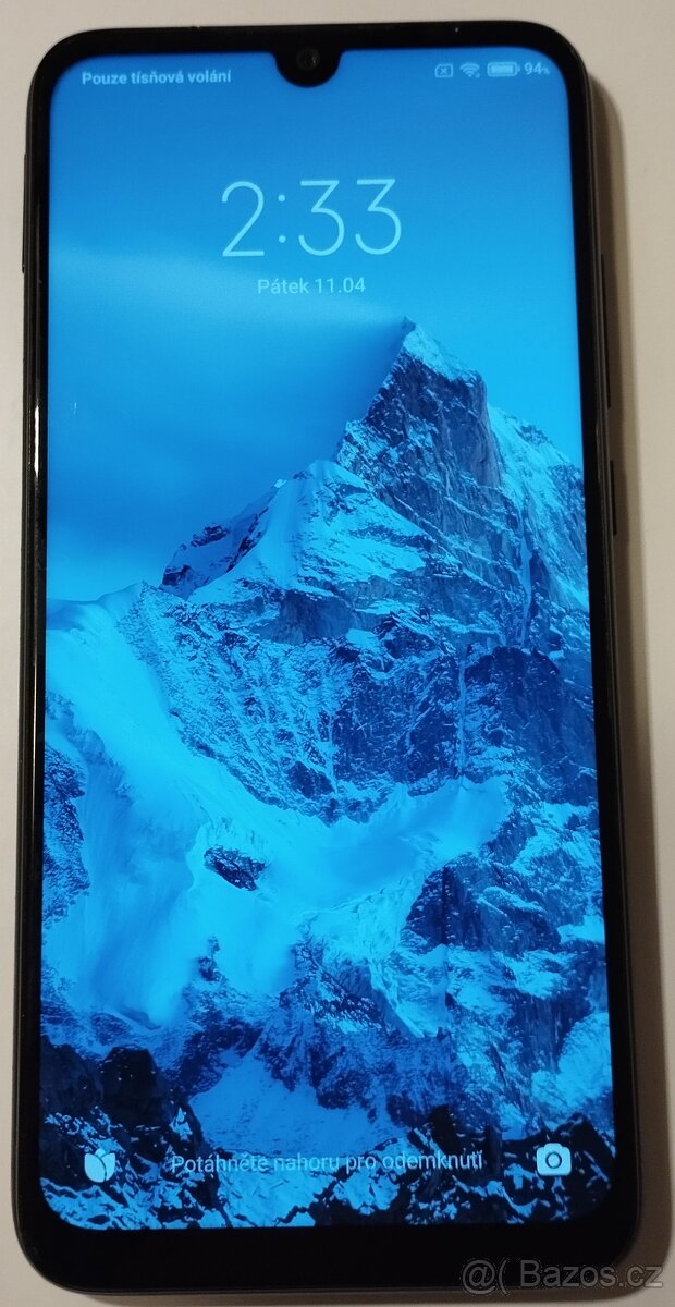 Prodám mobil Xiaomi Redmi Note 7,4GB/128GB, Stav B+, n.bat.