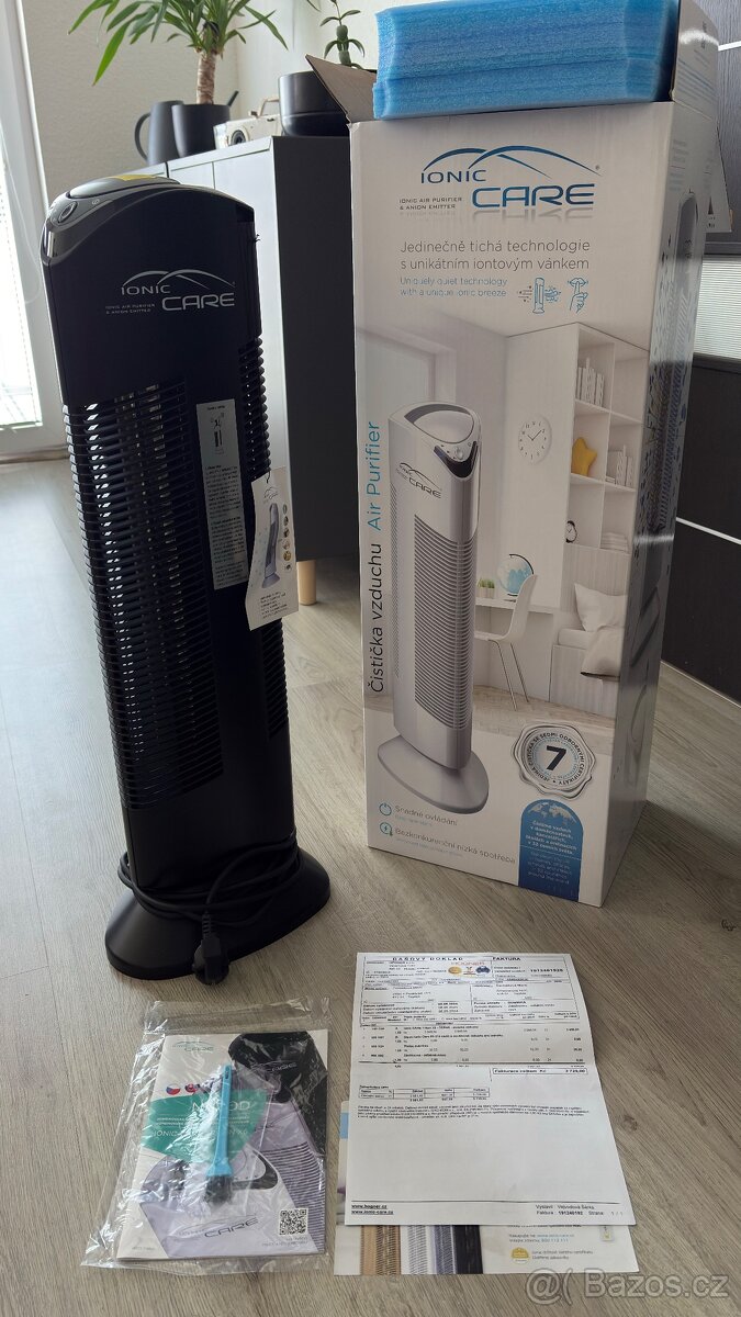 Ionic Care - čistička vzduchu - černá