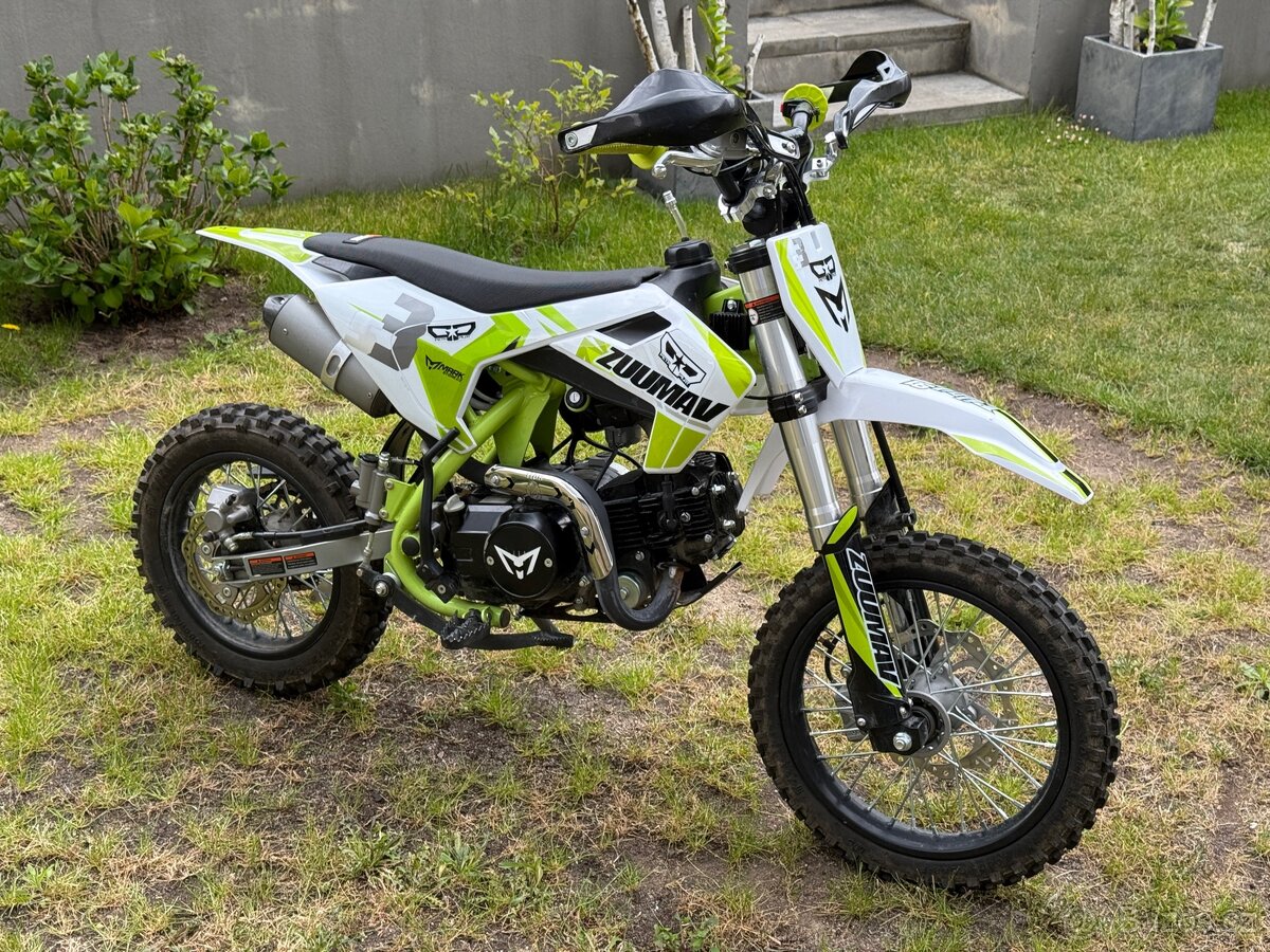 Pitbike 14/12 Zuumav S3 125cc, jeste rok zaruka