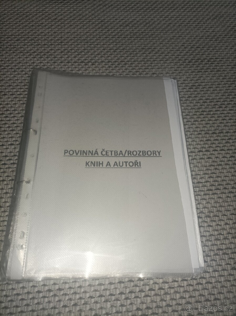 Maturitní povinná četba český jazyk + jejich autoři