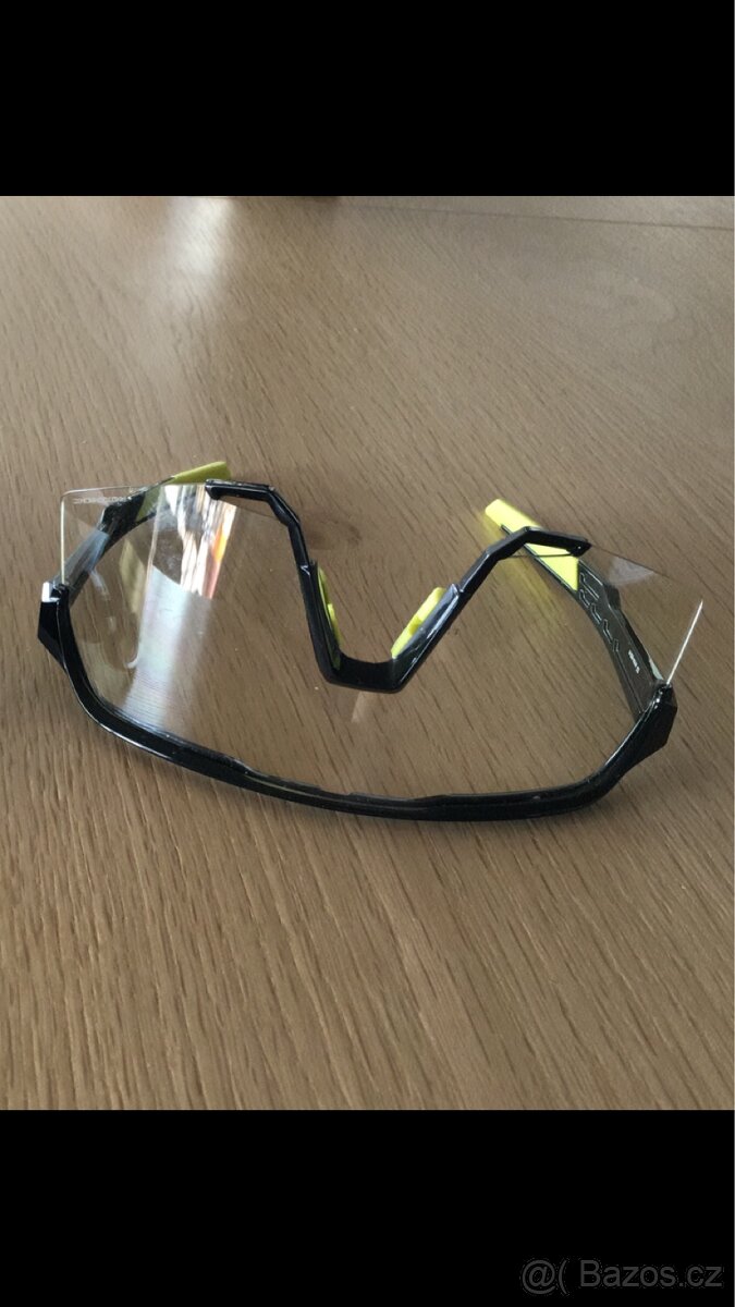 Brýle na kolo 100% Gloss Black/photochromic