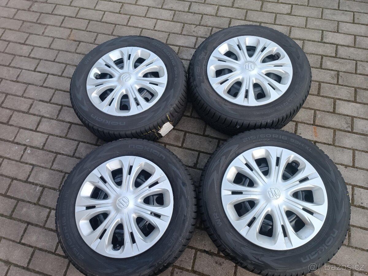 461. Zimní sada na Suzuki s TPMS ventilky 215/60/16