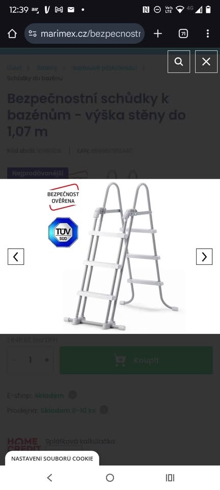 Bazén Tampa se schůdky
