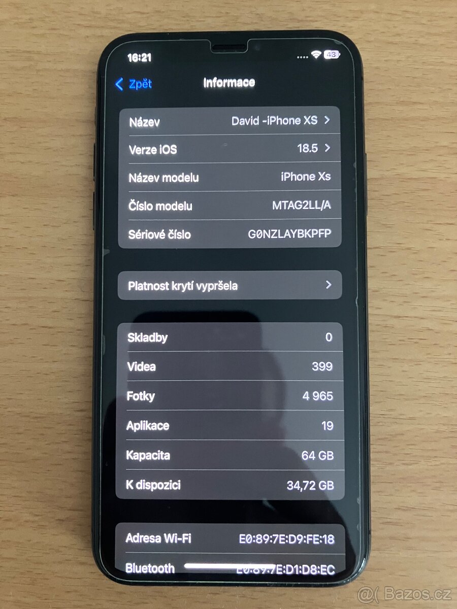 iPhone XS 64 GB – plně funkční, záruka.