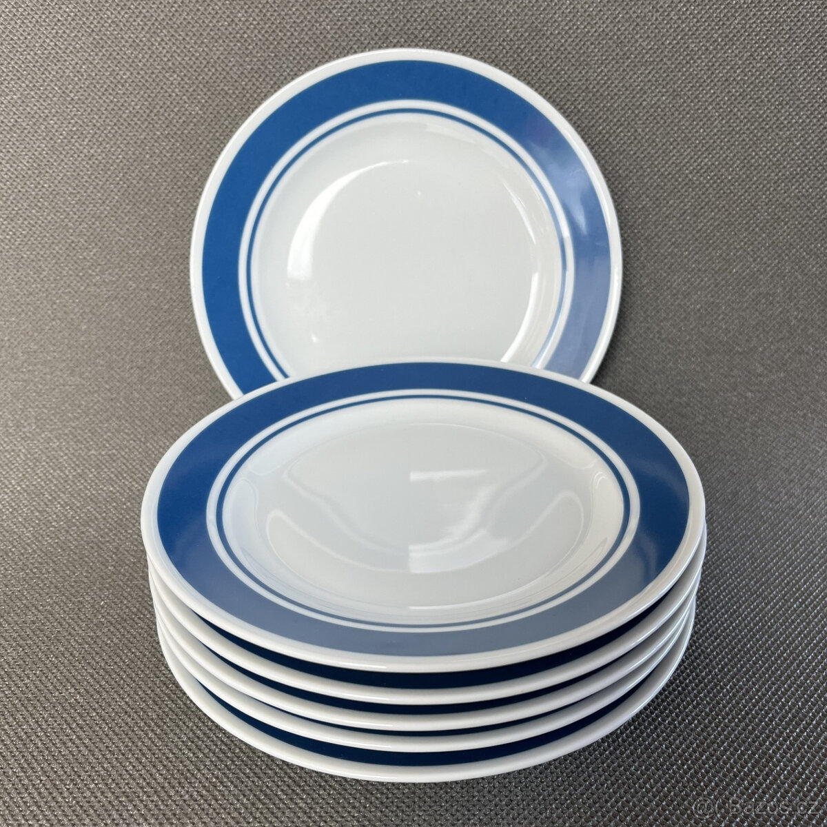 Rosenthal 6x dezertní talíř Modrý lem 17 cm