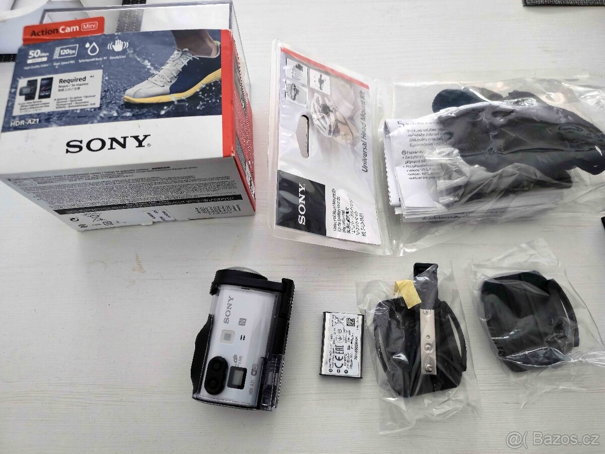 Sony HDR-AZ1 Action Cam Wi-Fi® - použitá pouze 2x