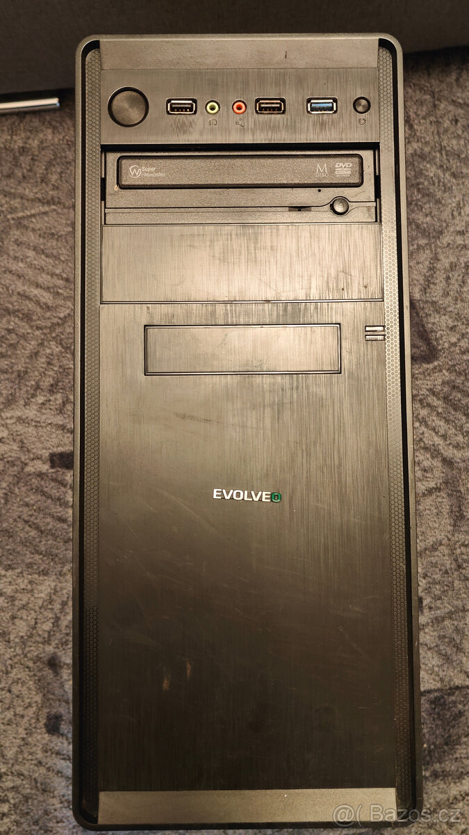 Počítačová skříň Evolveo + zdroj Evolveo 500W