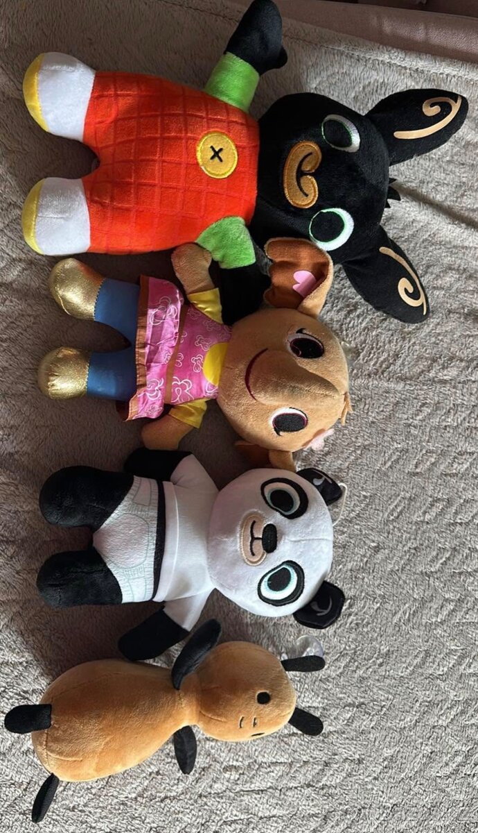 Sada plyšáků – Bing, Sula, Panda, Flop