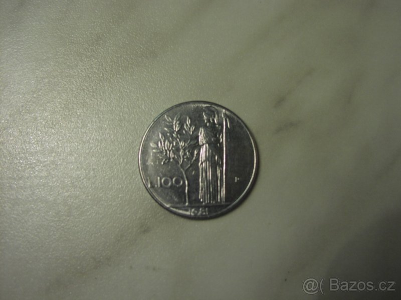 100 lir mince italská