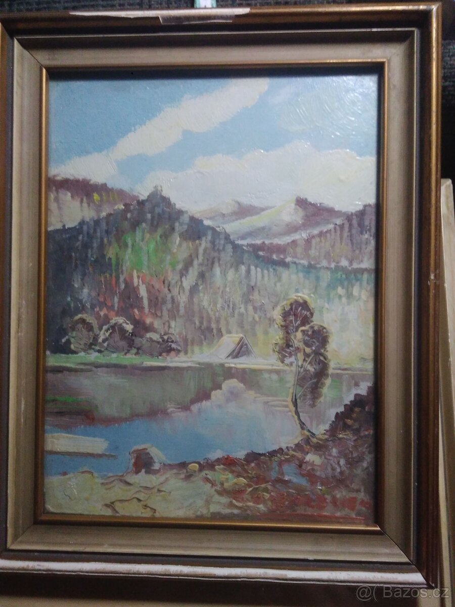 Starý obraz čertovo jezero