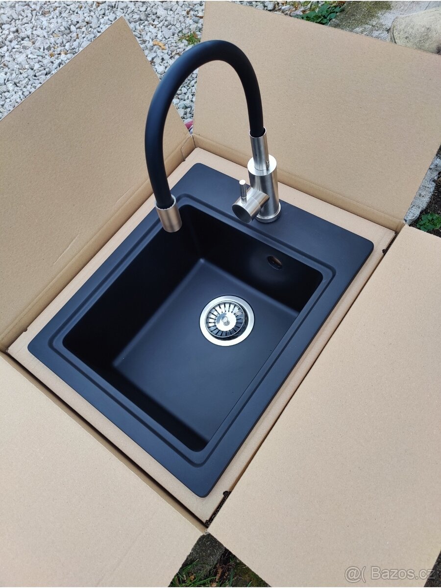 Granitový dřez s baterií NOVÝ