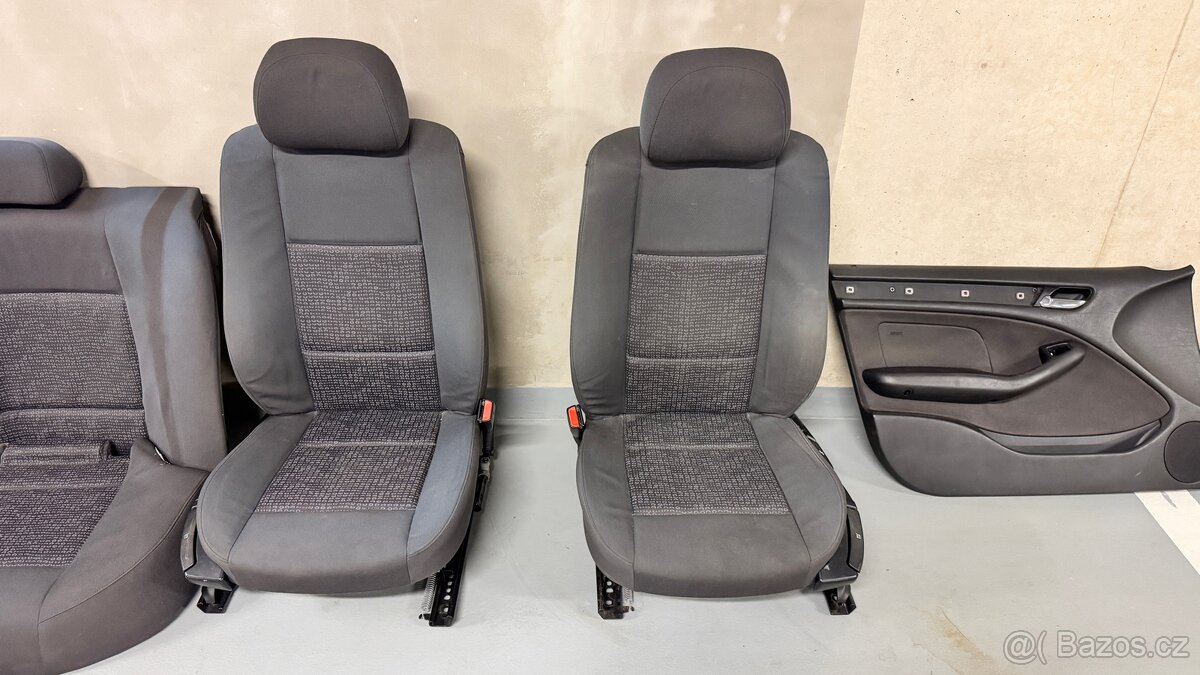 Interiér E46 sedačky + tapce