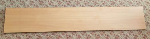 Nový dřevěný vnitřní parapet světle hnědý/Atyp 141x25 cm