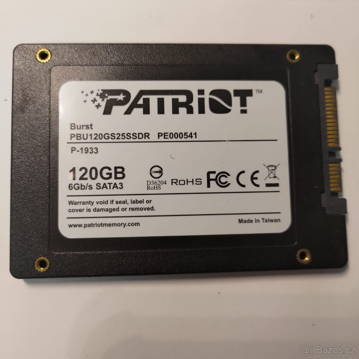 Patriot Burst 120GB SSD / FAKTURA / ZÁRUKA
