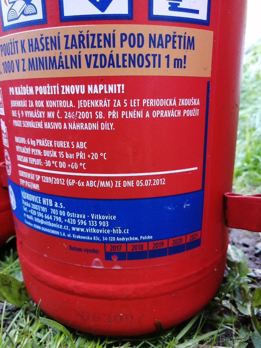 Hasicí přístroj práškový
