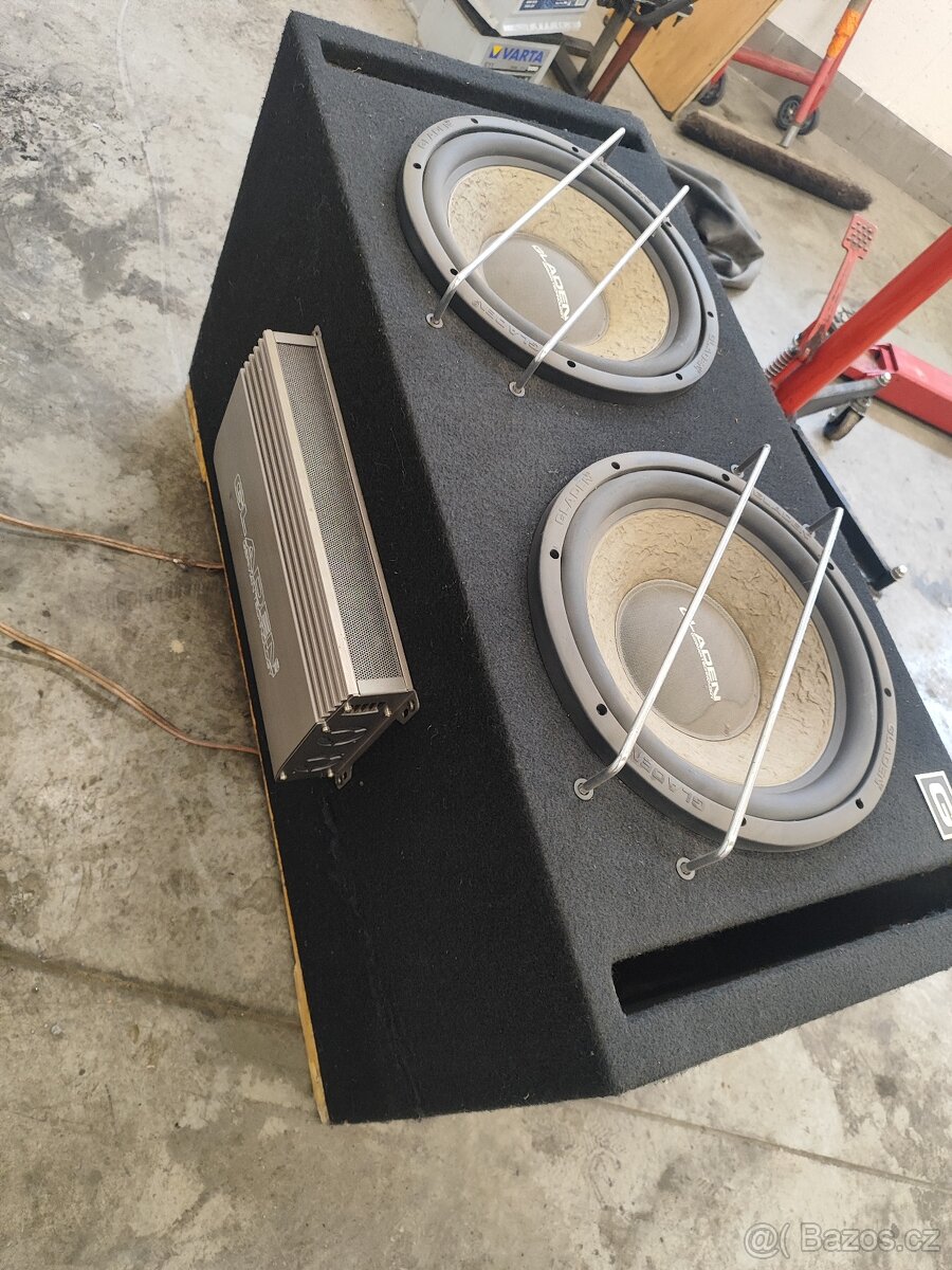 Subwoofer gladen RS 12VB dual + zesilovač 800rms