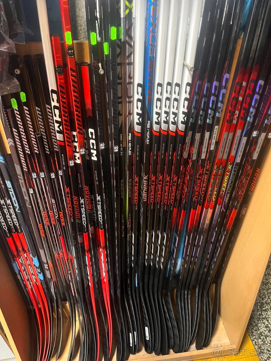 Hokejky Bauer, CCM, Warrior dětské a junior