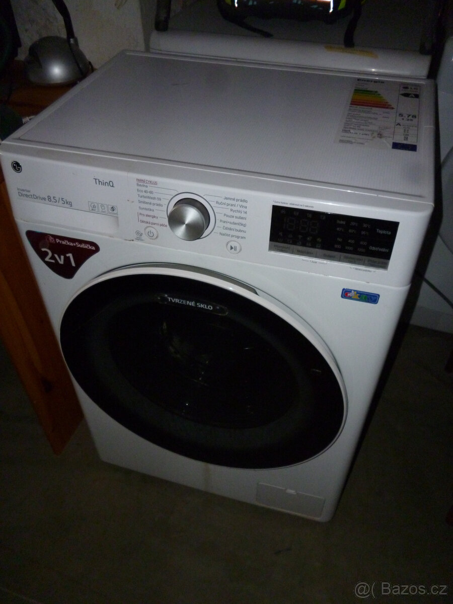 pračka se sušičkou LG na 8.5kg, 1200 ot.