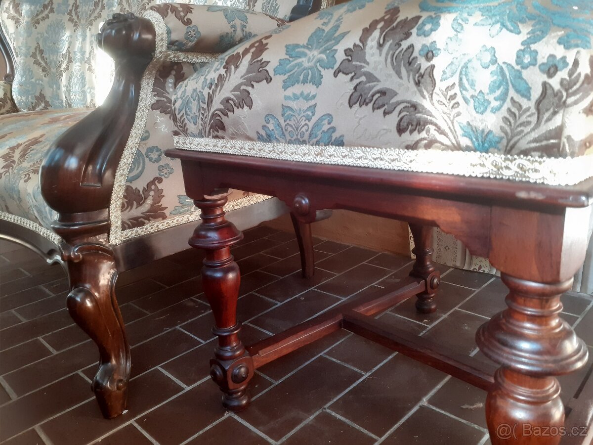 Starožitna sofa 2 křesla