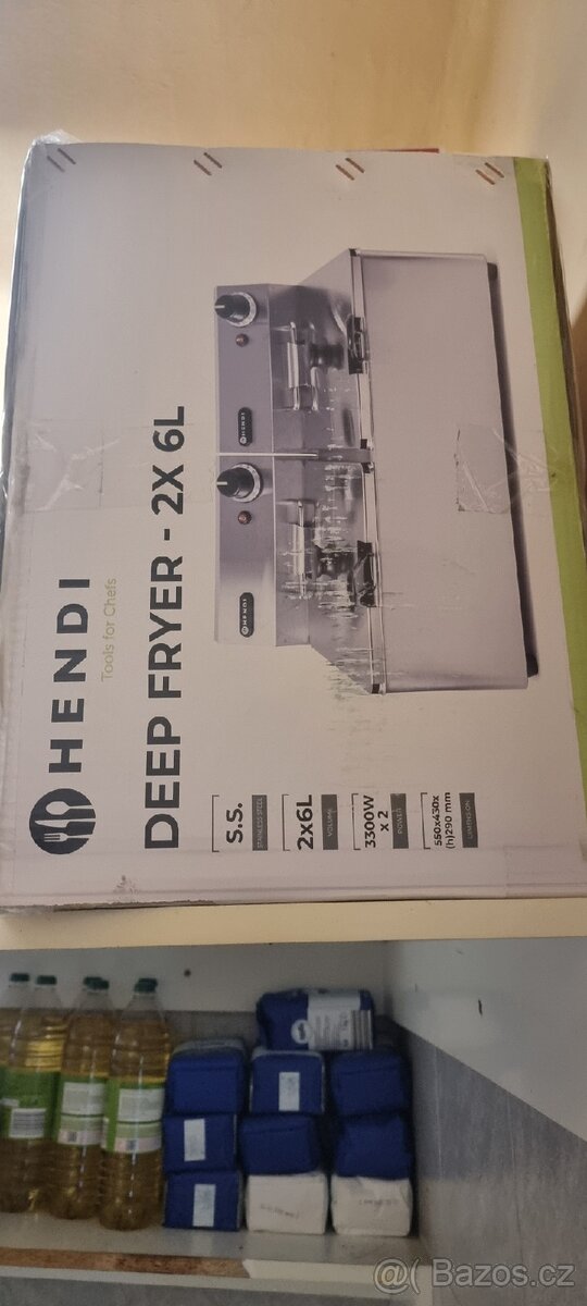 Fritéza hendi 2x6l nový p.c 6900