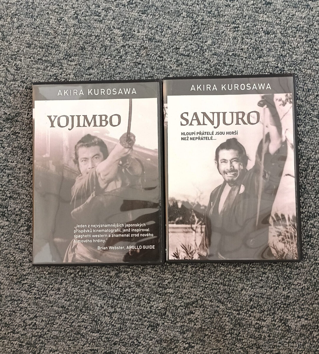 2x Akira Kurosawa - Yojimbo, Sanjuro na DVD
