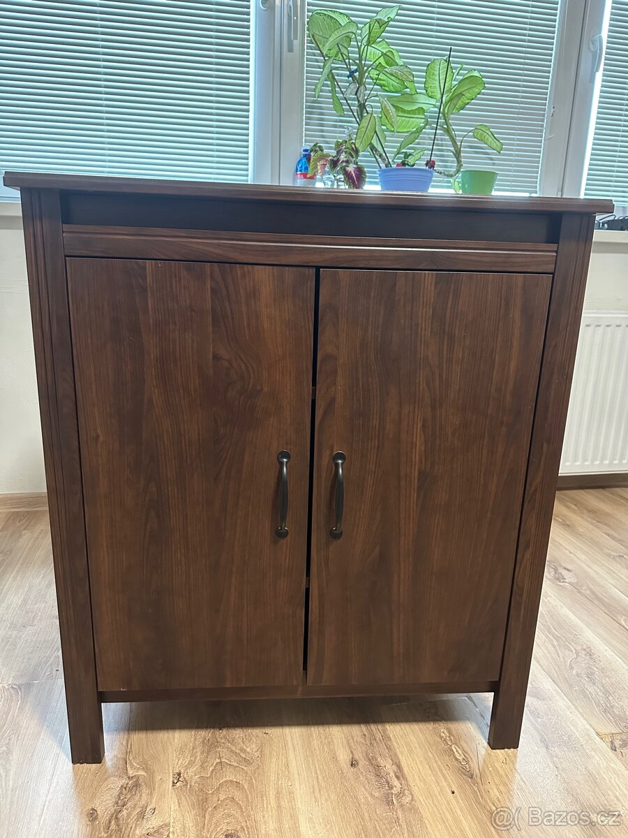 Skříňka- tmavý ořech