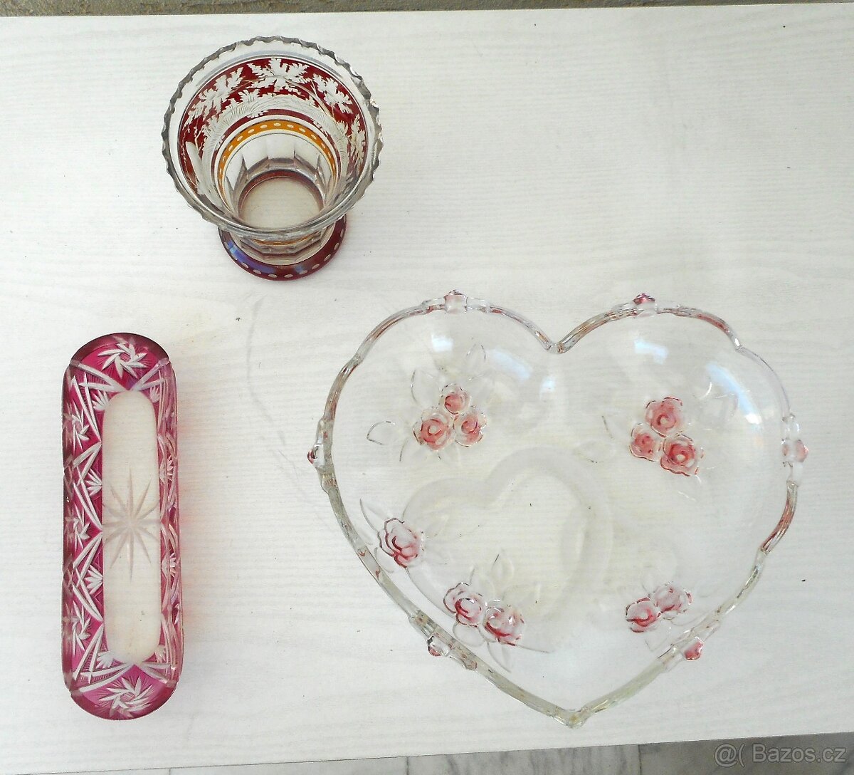 stará, skleněná sada