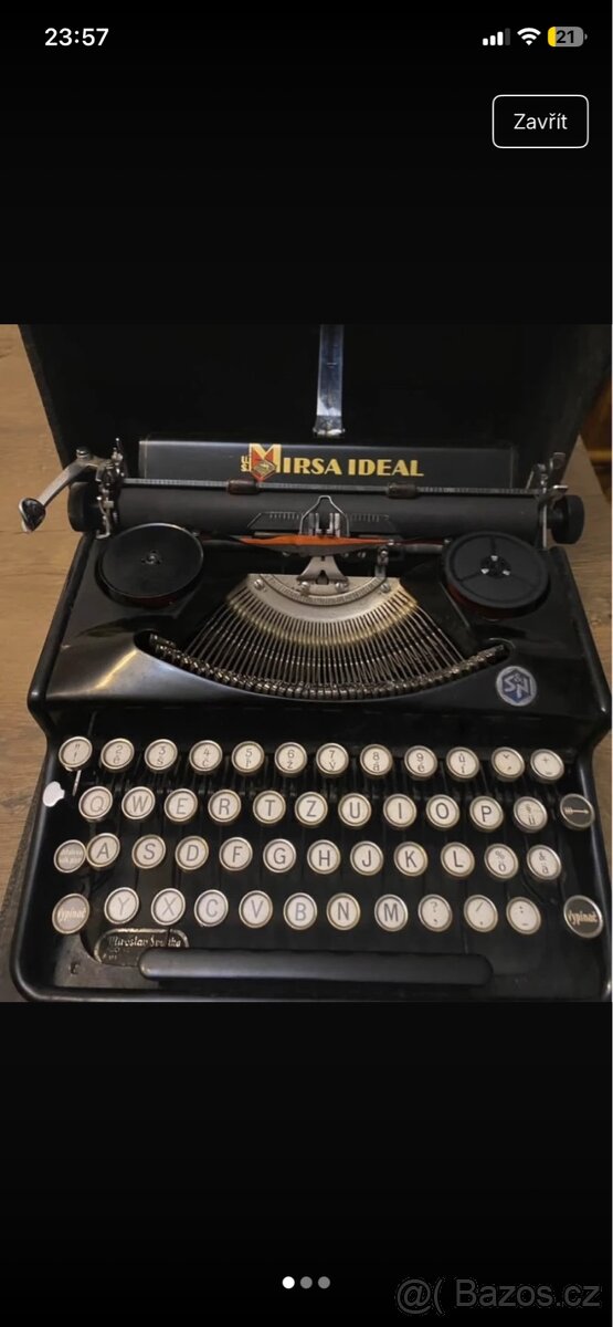 Psací stroj Mirsa ideál