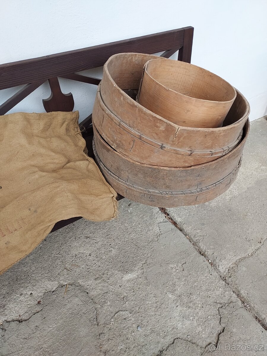 Síto na mouku, pytel na mouku z roku 1938