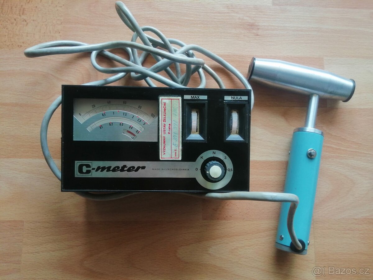 Měřič rychlosti vzduchu - C Meter, Meopta Brno