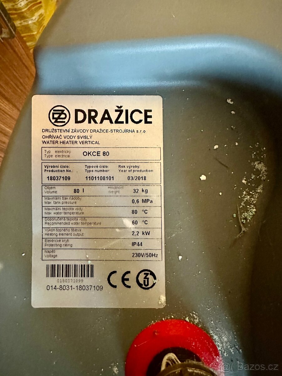 Bojler Dražice 80l