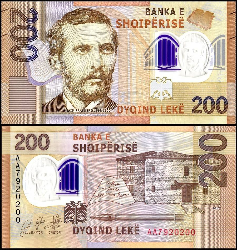 Albánie - 200 Leků bankovka, 2017, UNC
