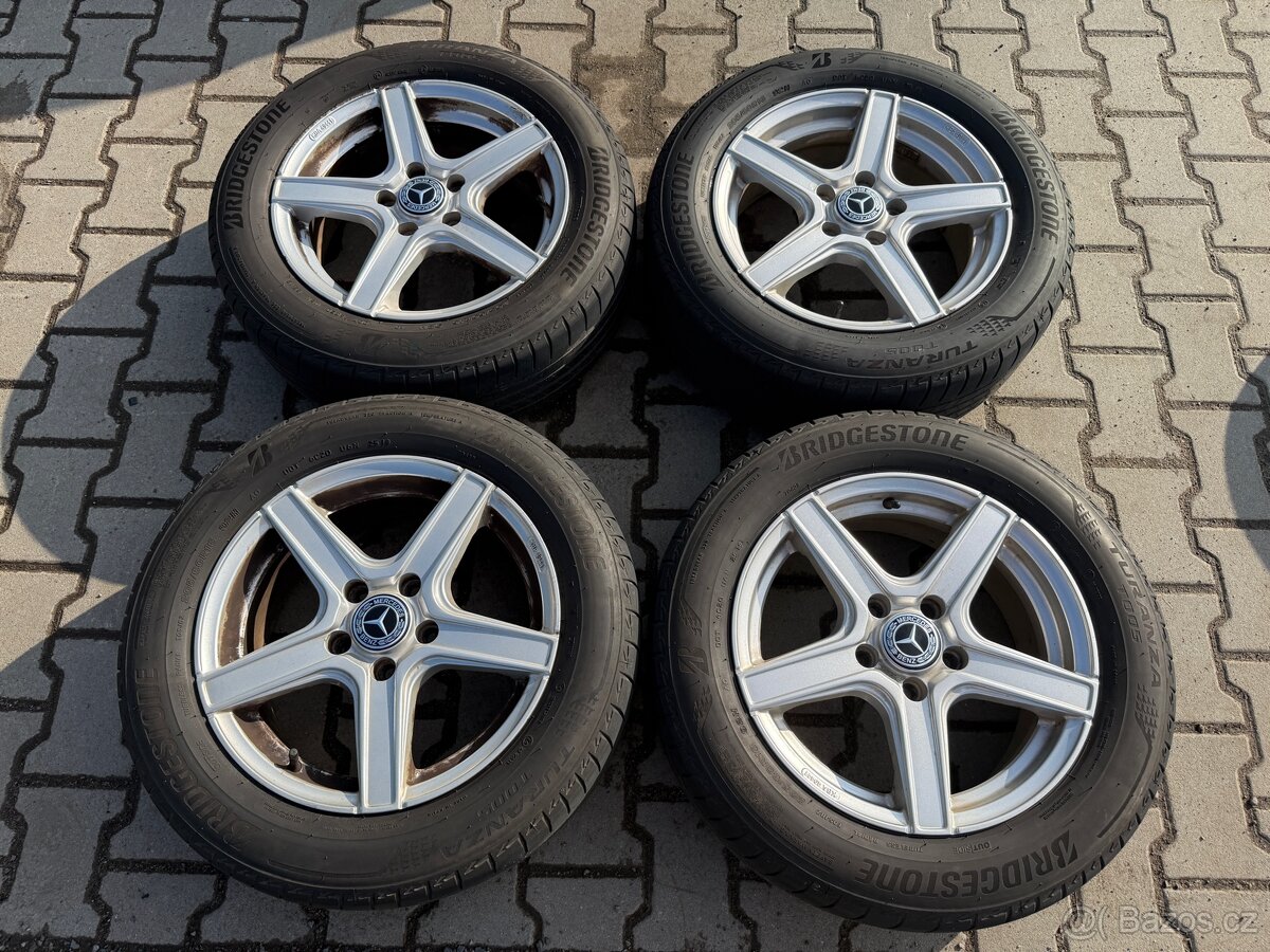 4x al kola 5x112 16 + pneu letní 205/60 R16