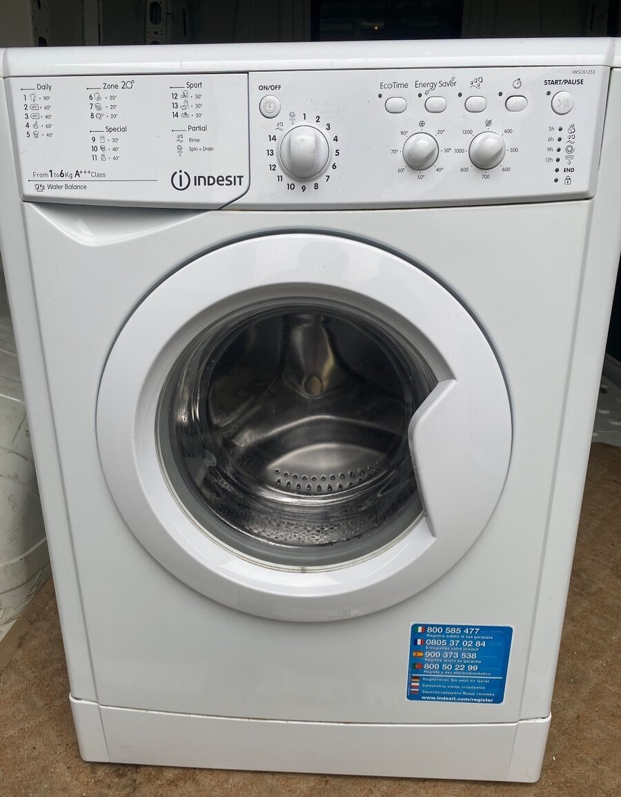 Plně funkční pračka zn. Indesit A+++ na 6kg - 1200 ot/min.