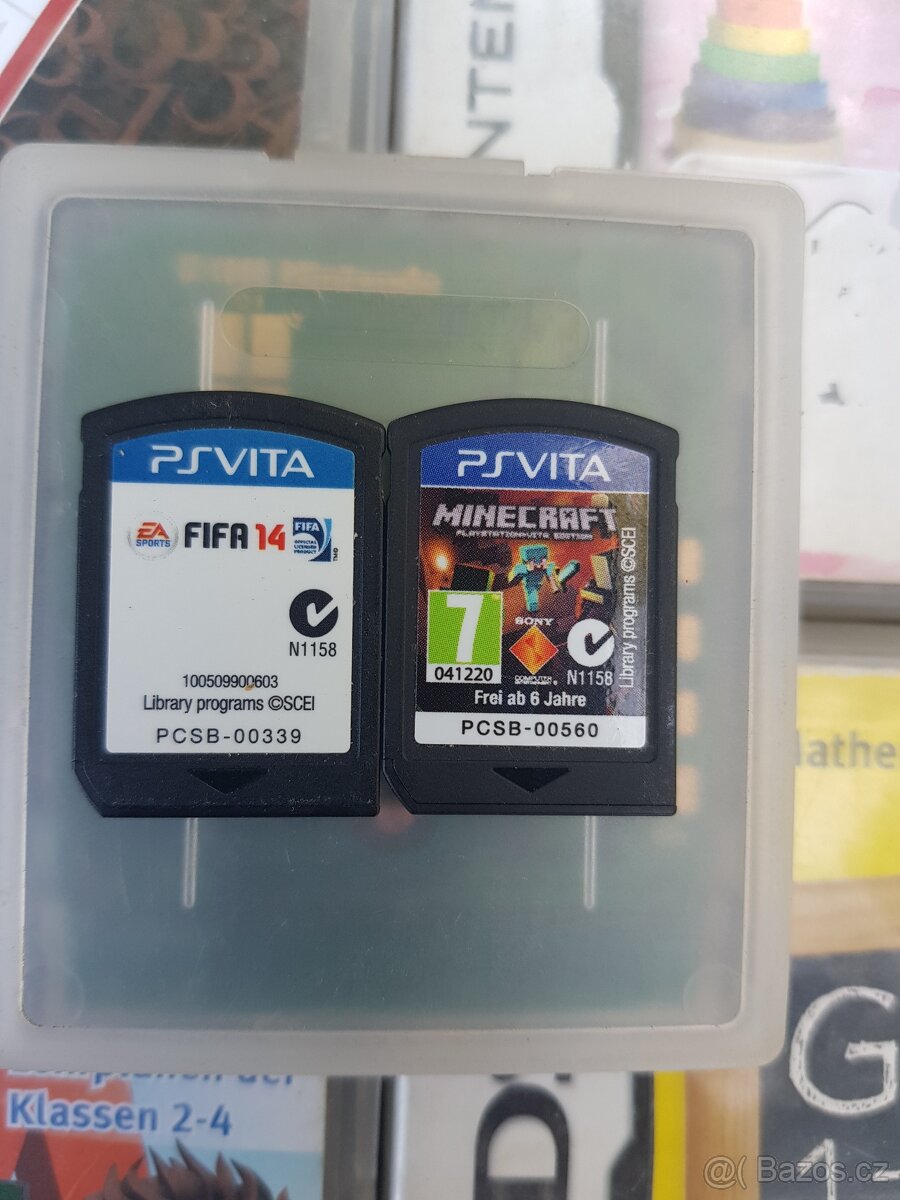 Hry na playstation vitu minecraft a fifa 14