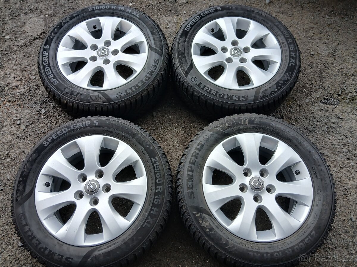 Sada Orig ALU kol Opel 215/60R16 zimní