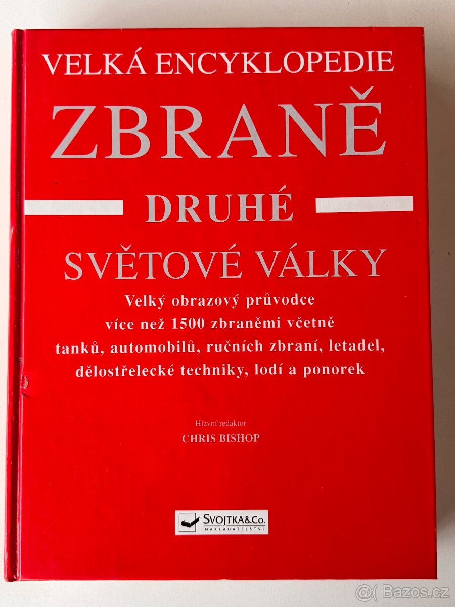 Sbírka vojenských knih a encyklopedií – 4 ks, TOP stav