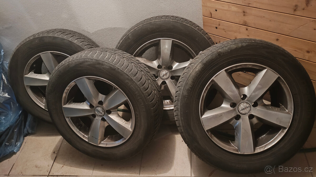 alu kola Dezent 5x108, 7,0Jx16 ET37 + pneu na dojetí