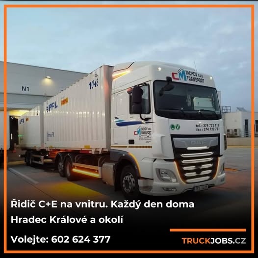 Nabídka práce: Řidič na VNITRO s každodenním návratem